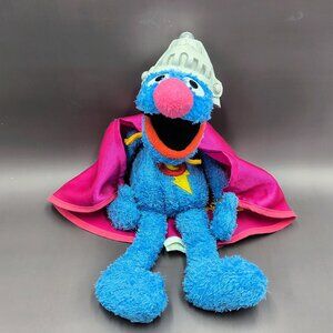Super Hero Grover Plush Bean Bag Doll Sesame Street Place 12 inch
